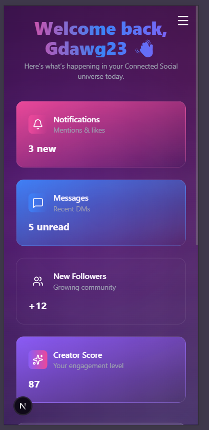 Connected Social Mobile Preview